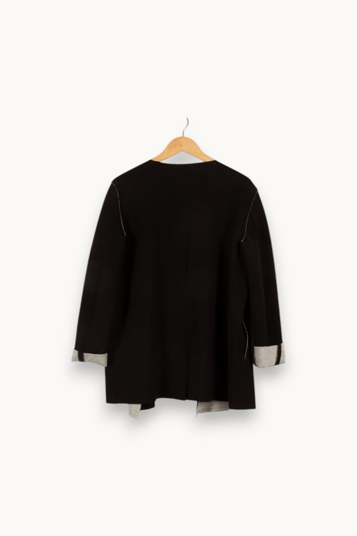 Veste noire et grise - Taille L/40 de la marque ZAPA | PARAD43678 - Vendu par Paradigme - Image 3