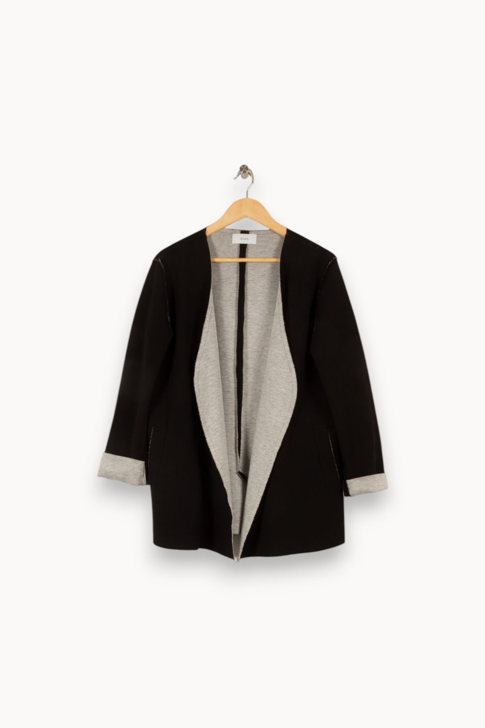 Veste noire et grise - Taille L/40 de la marque ZAPA | PARAD43678 - Vendu par Paradigme - Image 1