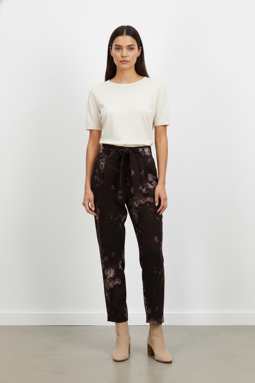 Pantalon noir à motifs - Taille S/36