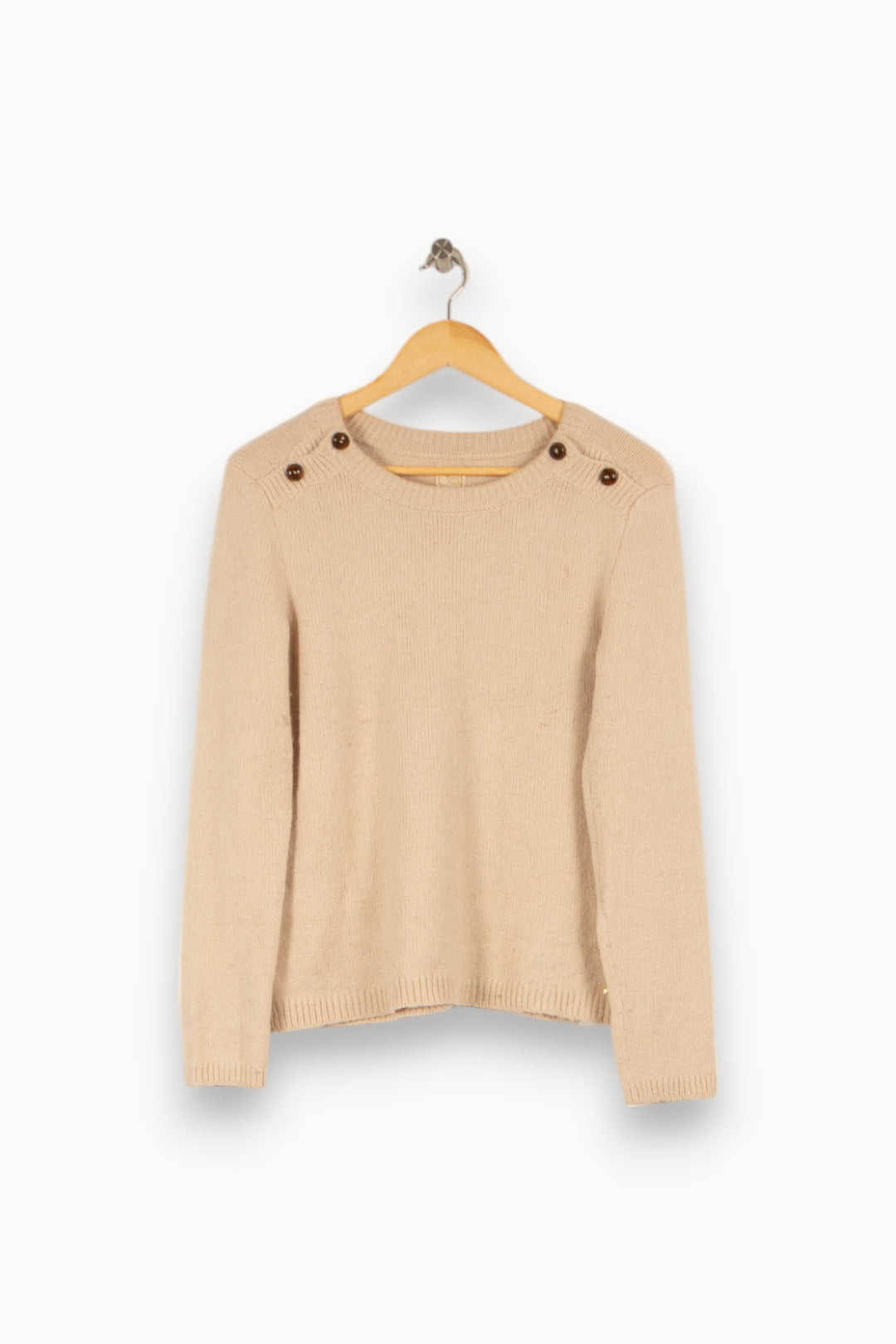 Pull beige - Taille L/40 de la marque Des petits hauts | PARAD43696 - Vendu par Paradigme - Image 1