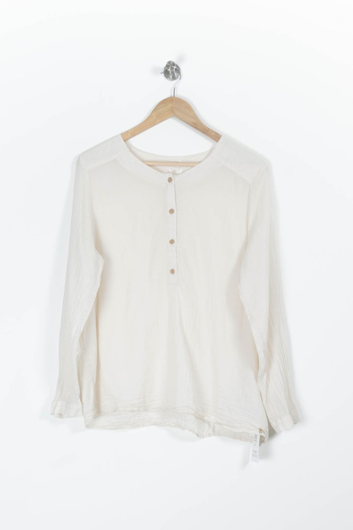 Blouse beige - Taille L/40 de la marque Des petits hauts | PARAD43697 - Vendu par Paradigme - Image 2
