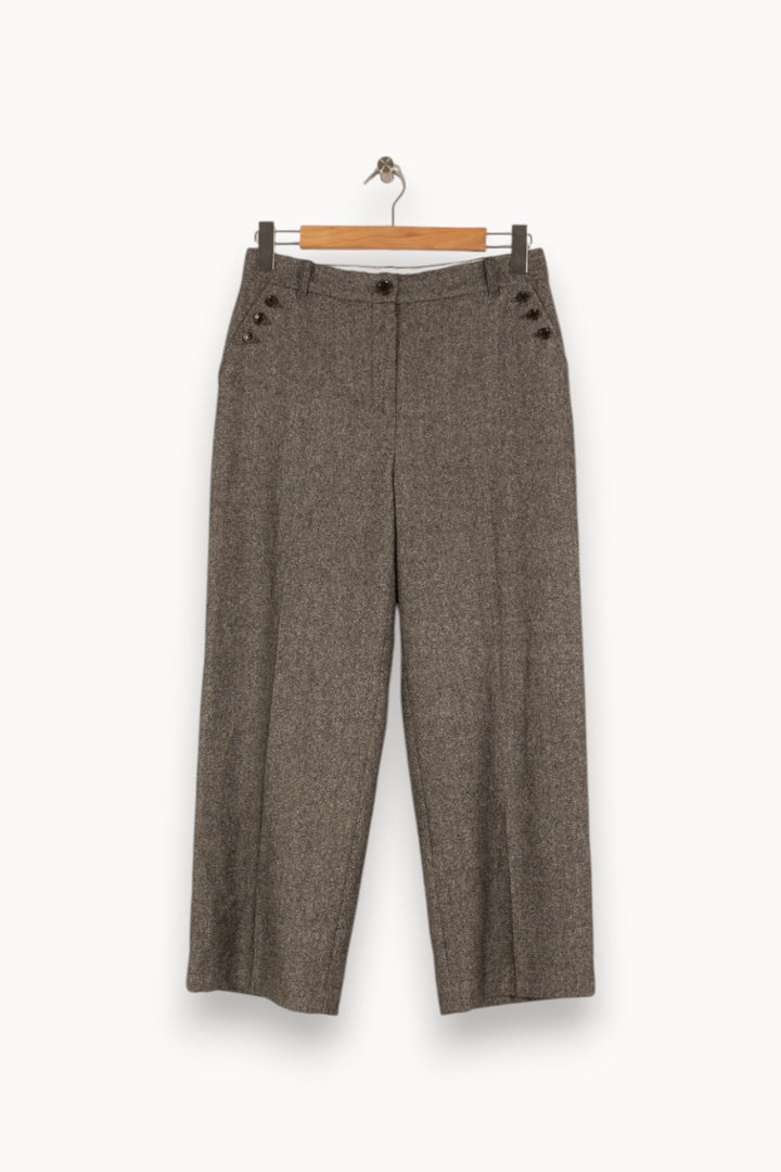 Pantalon noir et blanc - Taille L/40 de la marque Caroll | PARAD43768 - Vendu par Paradigme - Image 1