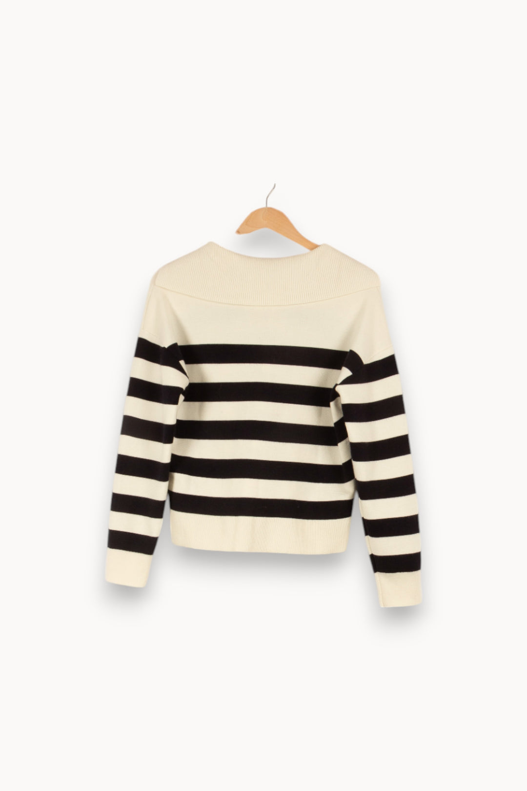 Pull noir et blanc - Taille S/36 de la marque Caroll | PARAD43771 - Vendu par Paradigme - Image 3