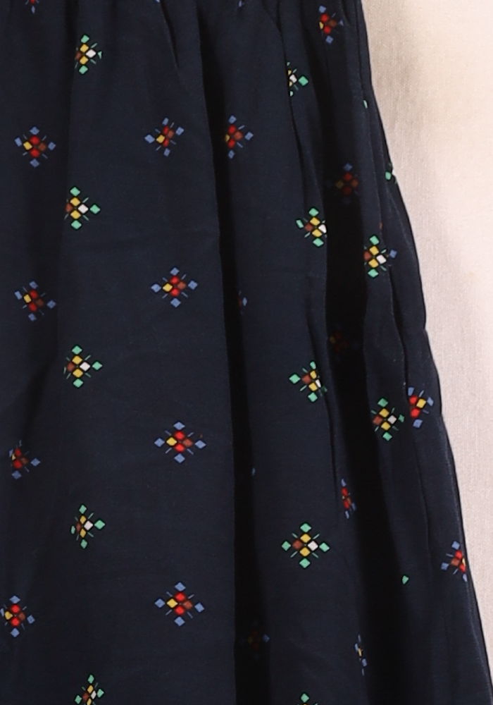 Jupe bleue à motifs - Taille S/36 de la marque Vanessa Bruno - Athé | PARAD43799 - Vendu par Paradigme - Image 3