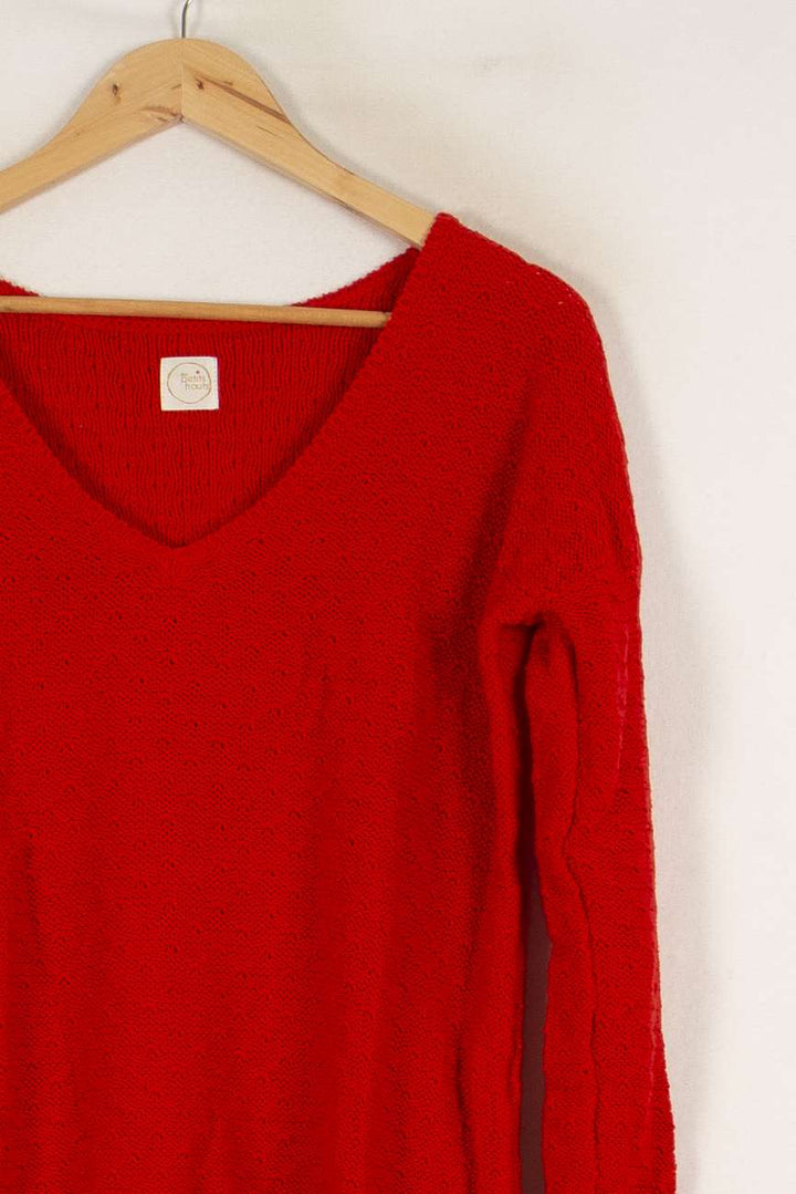 Pull en maille rouge - Taille S/36 de la marque Des petits hauts | PARAD43800 - Vendu par Paradigme - Image 2