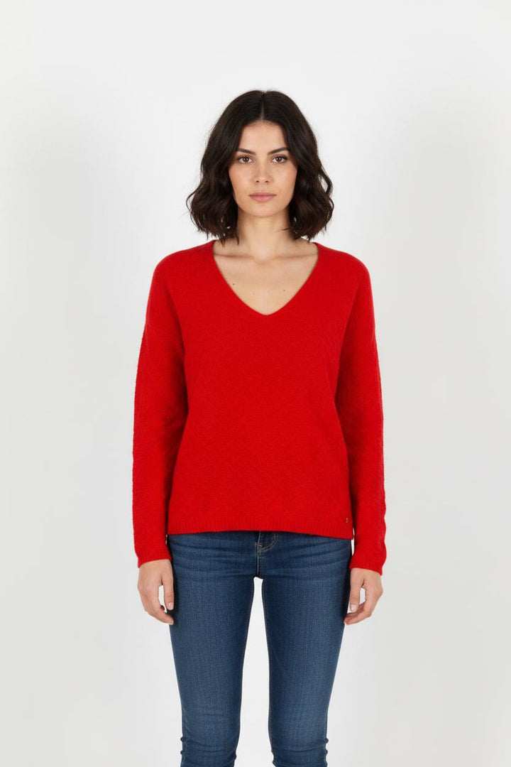 Pull en maille rouge - Taille S/36