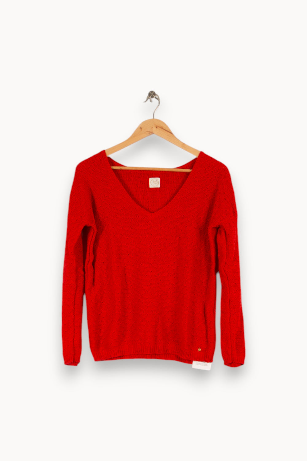 Pull en maille rouge - Taille S/36 de la marque Des petits hauts | PARAD43800 - Vendu par Paradigme - Image 1