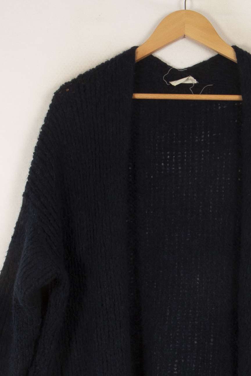 Gilet en maille bleu foncé - Taille S/36 de la marque American Vintage | PARAD43814 - Vendu par Paradigme - Image 2