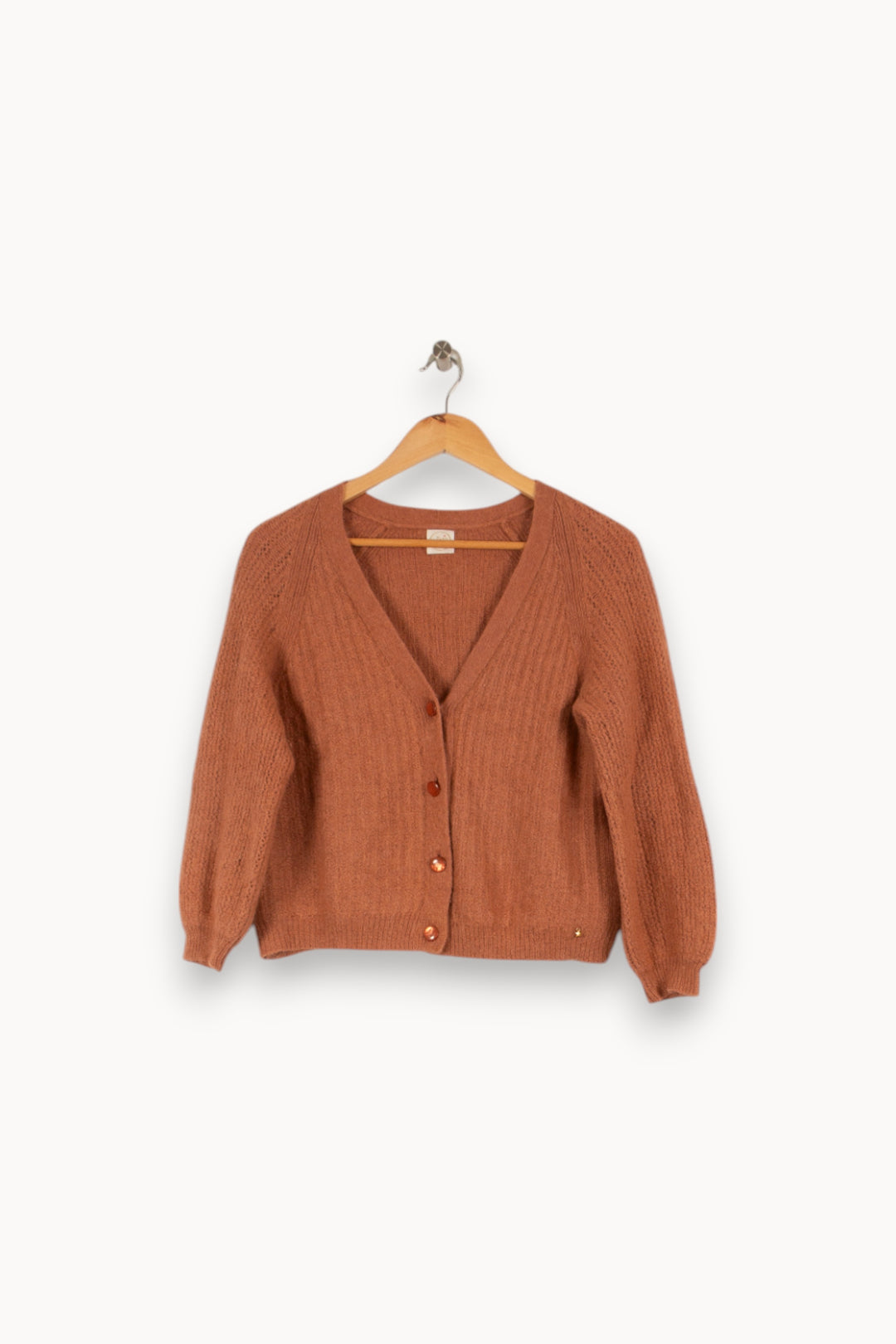 Cardigan en maille rose - Taille S/36 de la marque Des petits hauts | PARAD43816 - Vendu par Paradigme - Image 1