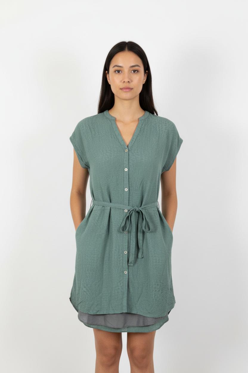 Robe Chemise Verte - Taille M/38