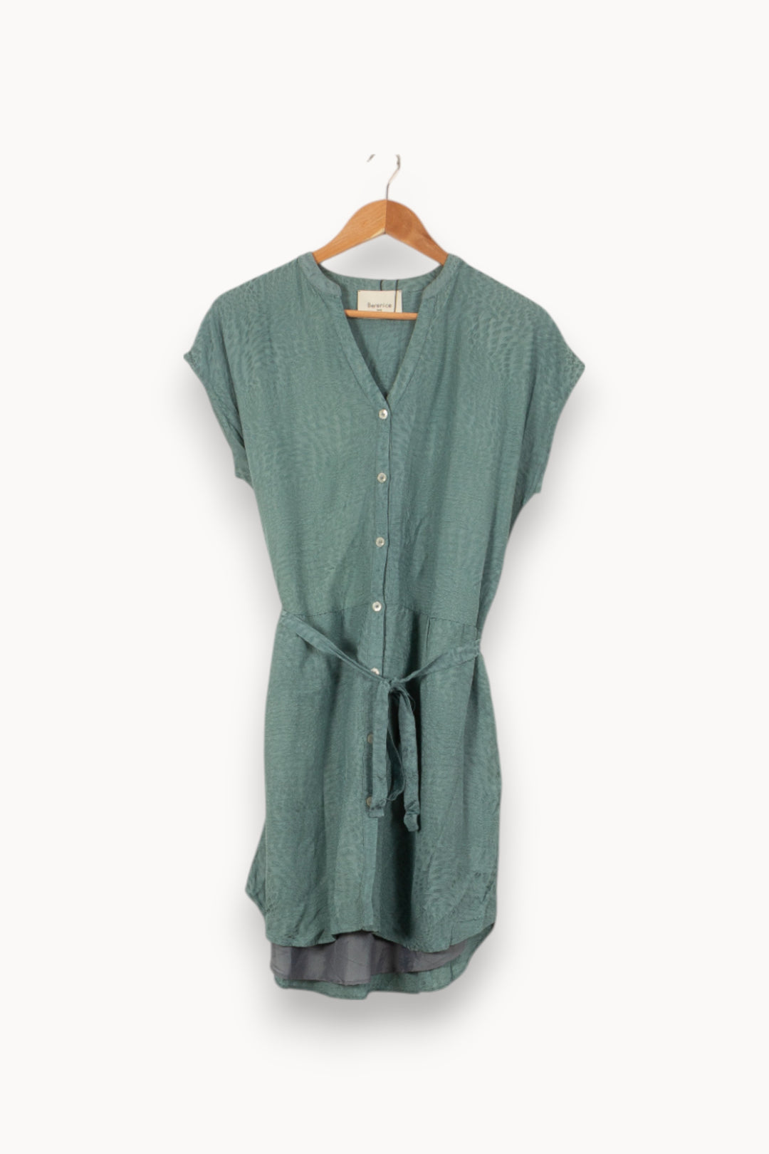 Robe Chemise Verte - Taille M/38 de la marque Bérénice | PARAD43859 - Vendu par Paradigme - Image 2
