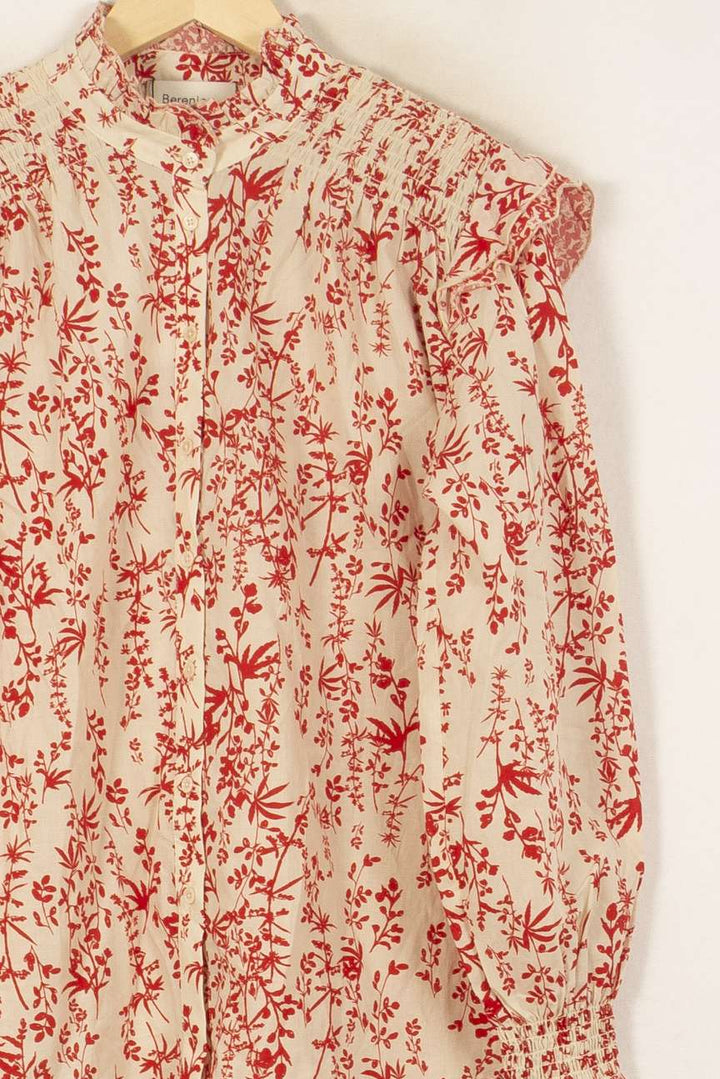 Blouse Écrue et Rouge - Taille L/40 de la marque Bérénice | PARAD43860 - Vendu par Paradigme - Image 3