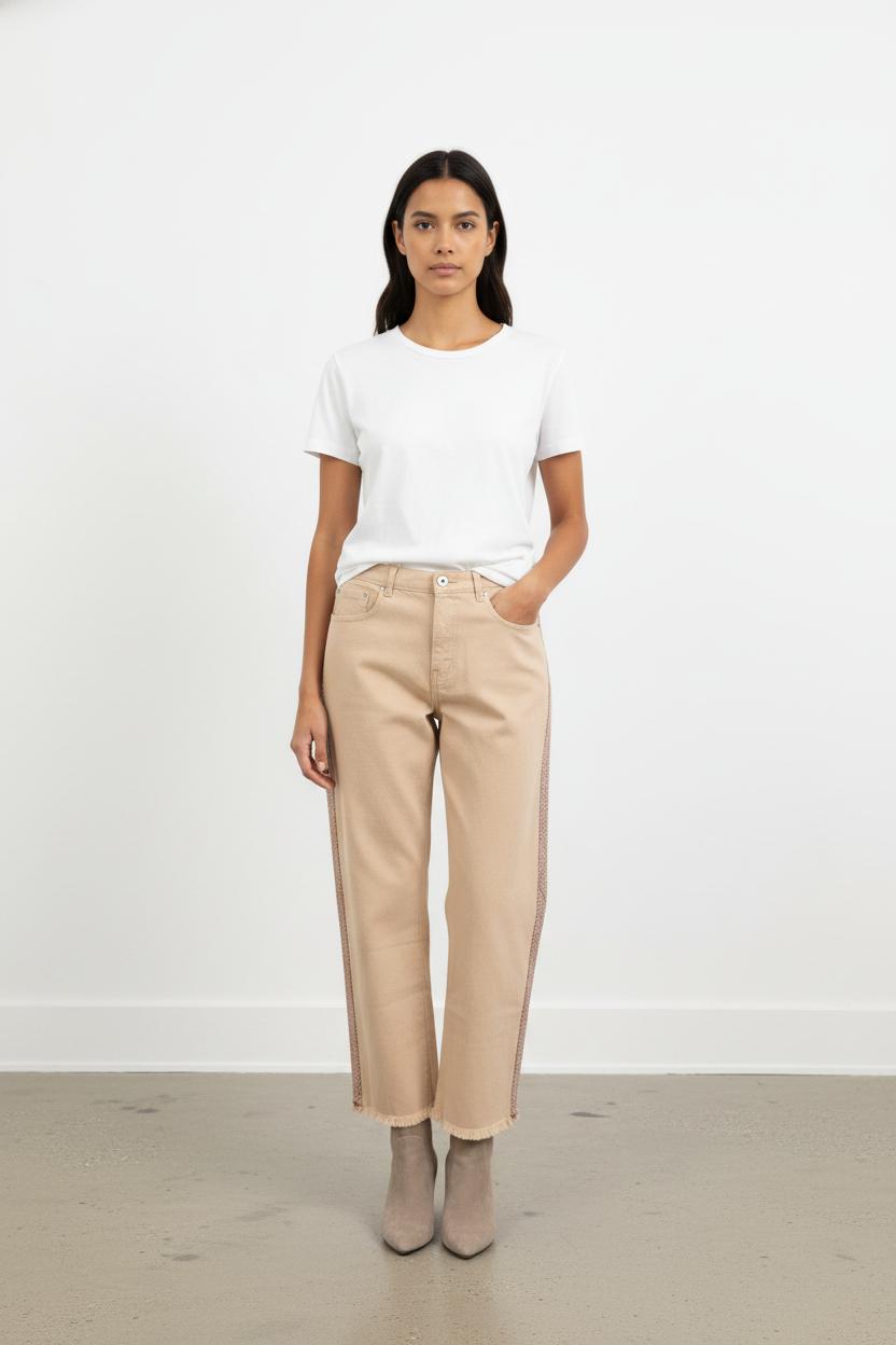 Jean Beige - Taille L/40