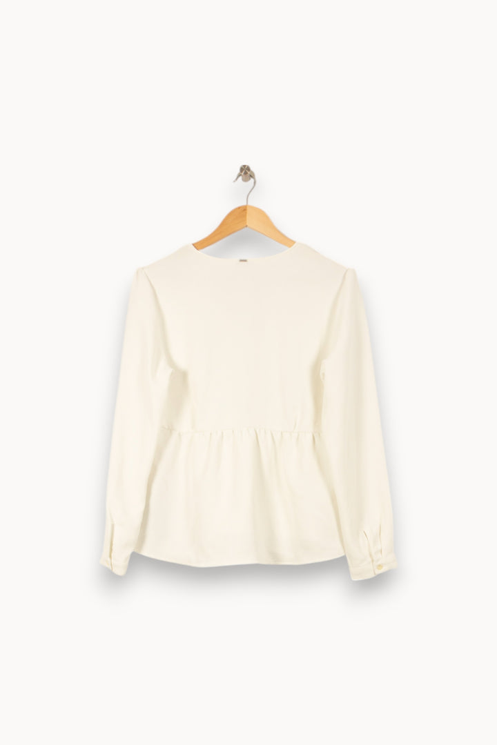 Blouse Blanche - Taille L/40 de la marque IKKS | PARAD43869 - Vendu par Paradigme - Image 4
