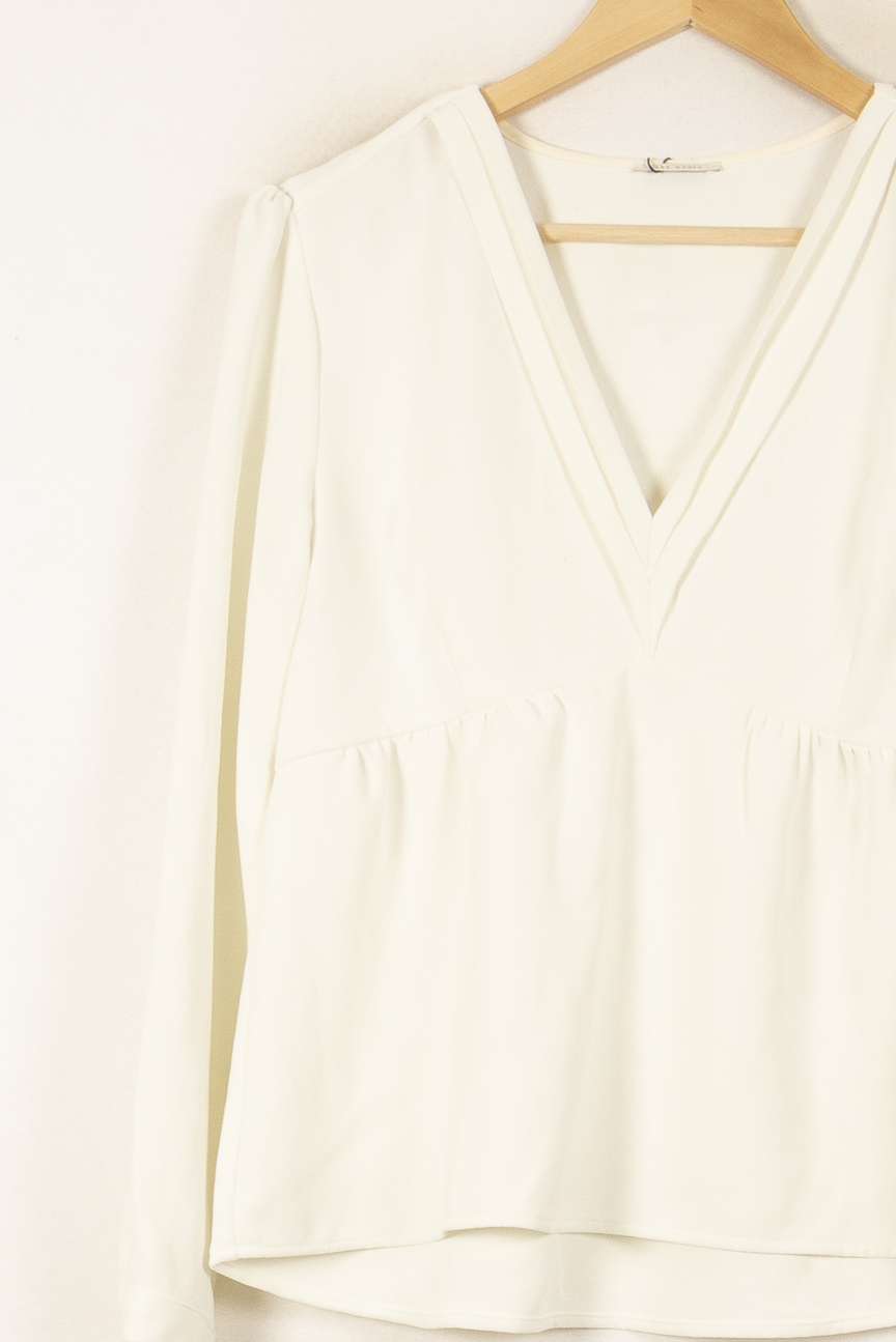 Blouse Blanche - Taille L/40 de la marque IKKS | PARAD43869 - Vendu par Paradigme - Image 3