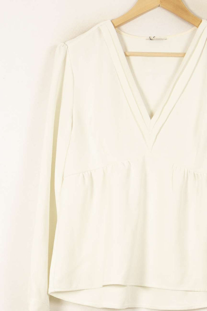 Blouse Blanche - Taille L/40 de la marque IKKS | PARAD43869 - Vendu par Paradigme - Image 3