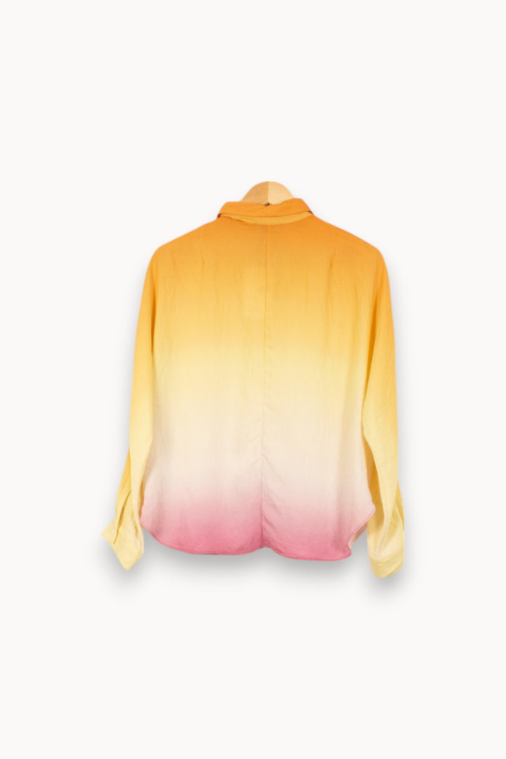 Chemise Orange Jaune et Rose - Taille M/38 de la marque Maje | PARAD43871 - Vendu par Paradigme - Image 4