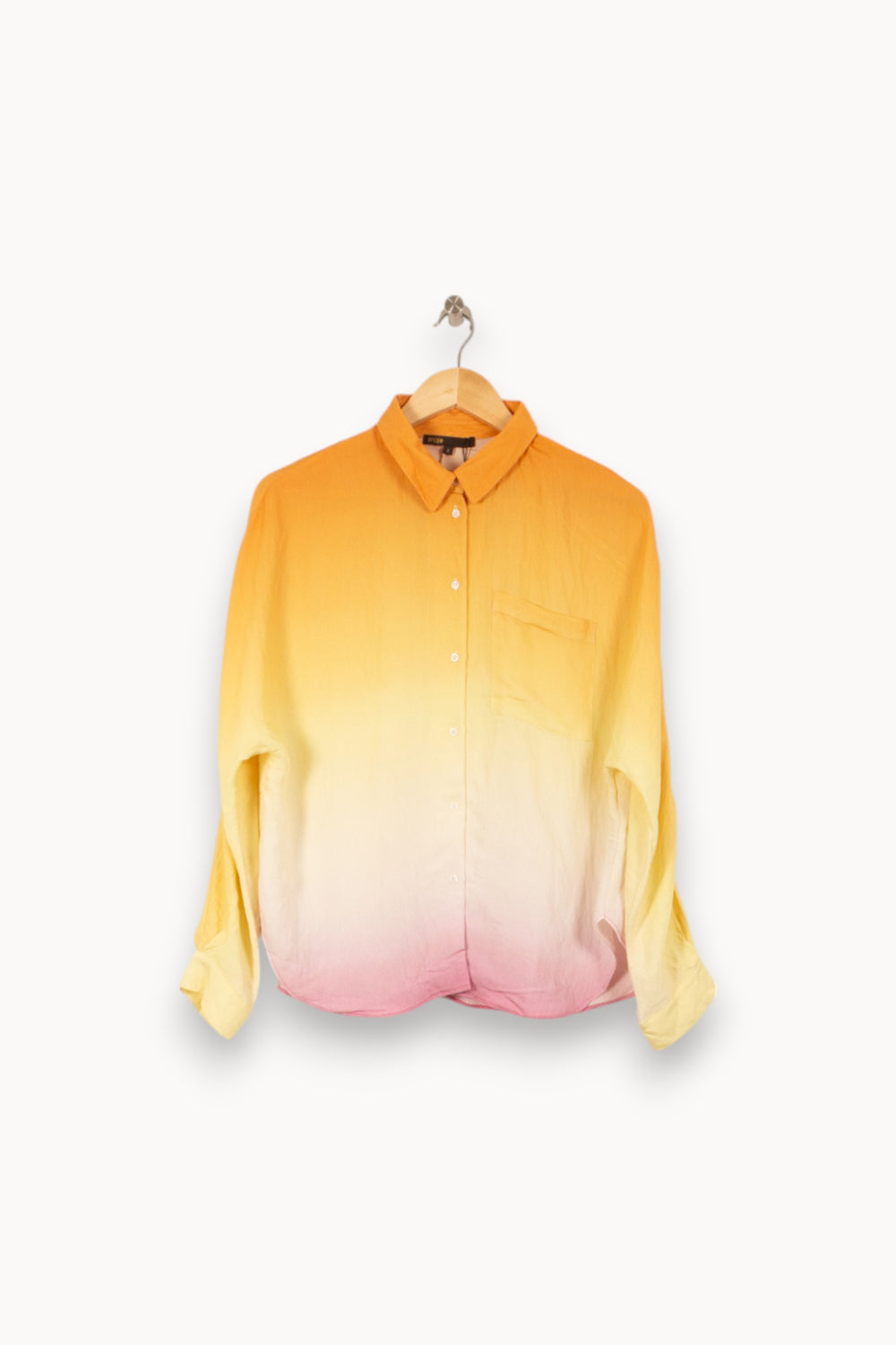Chemise Orange Jaune et Rose - Taille M/38 de la marque Maje | PARAD43871 - Vendu par Paradigme - Image 2
