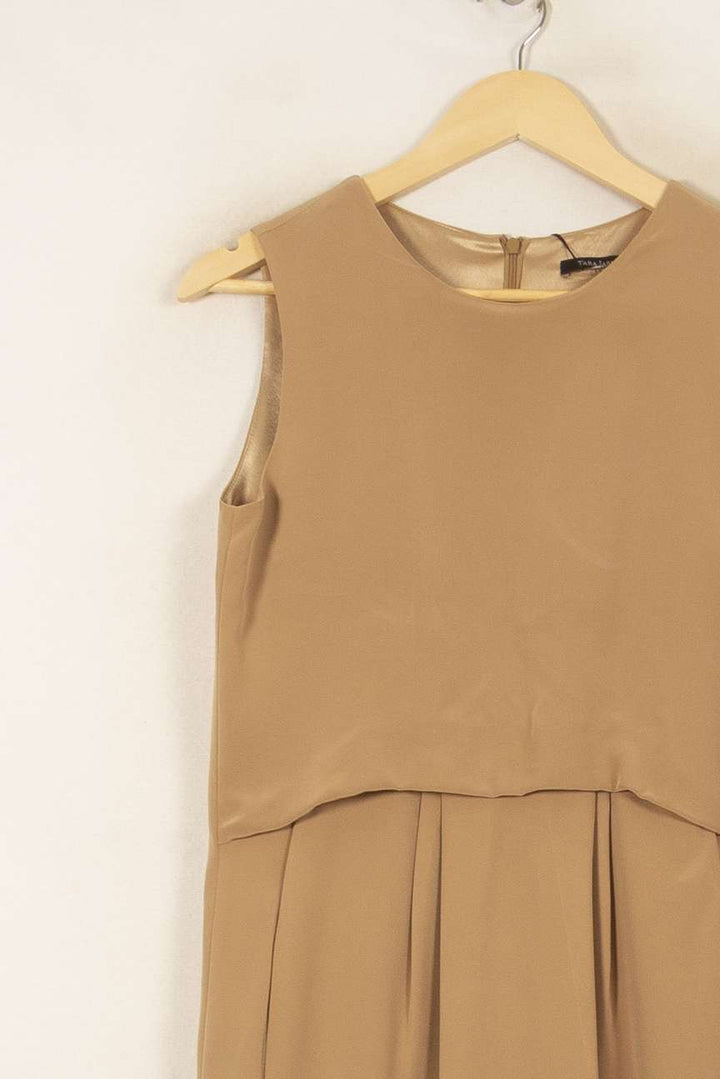Robe Sans Manches Beige - Taille M/38 de la marque Tara Jarmon | PARAD43892 - Vendu par Paradigme - Image 3