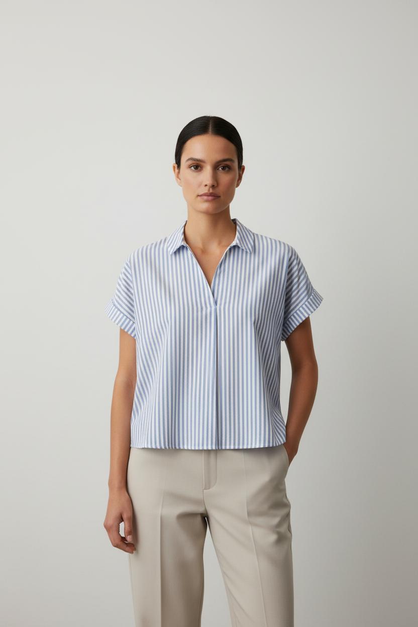Chemise Bleu et Blanc - Taille L/40