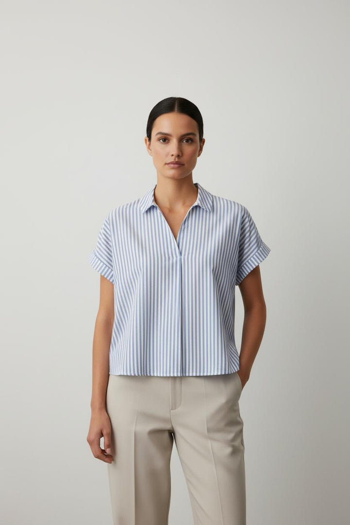 Chemise Bleu et Blanc - Taille L/40