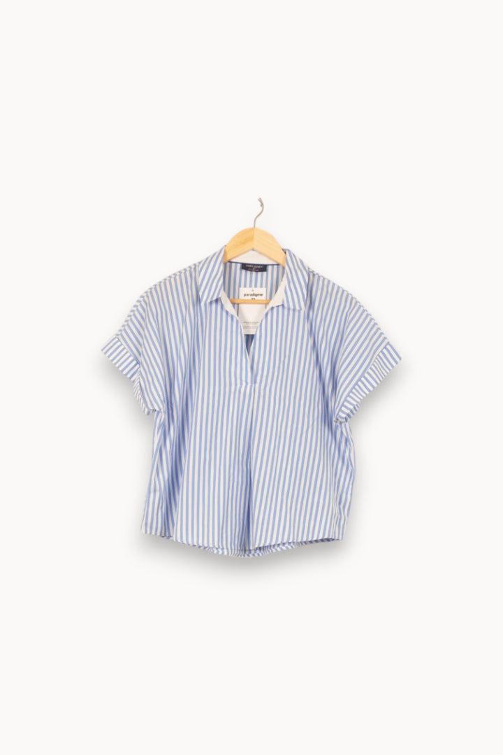 Chemise Bleu et Blanc - Taille L/40 de la marque Saint James | PARAD43893 - Vendu par Paradigme - Image 2