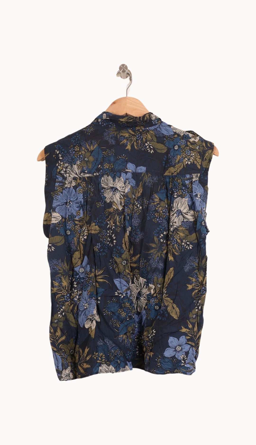 Blouse Sans Manches Bleu et Kaki - Taille L/40 de la marque IKKS | PARAD43897 - Vendu par Paradigme - Image 4