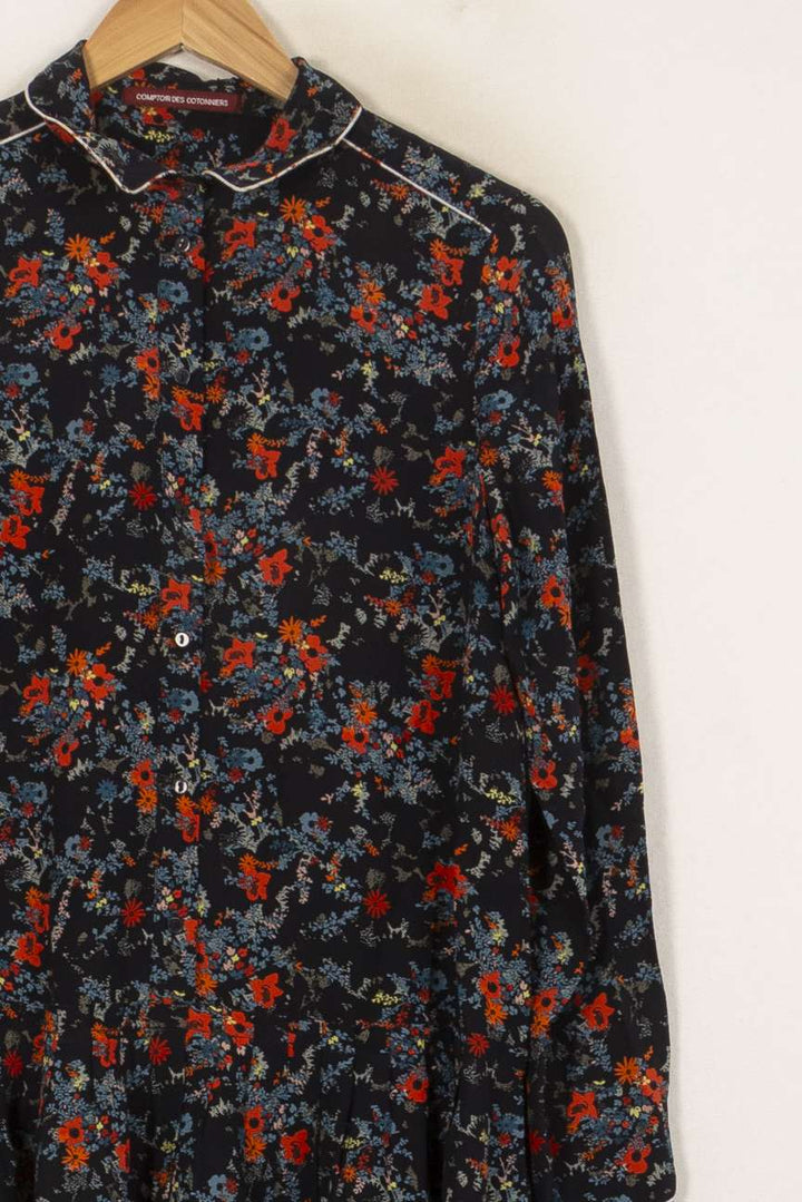 Robe Chemise Noire et Rouge - Taille L/40 de la marque Comptoir des Cotonniers | PARAD43898 - Vendu par Paradigme - Image 3