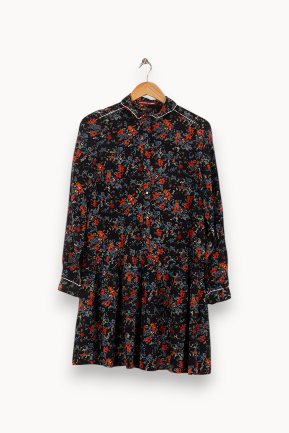 Robe Chemise Noire et Rouge - Taille L/40 de la marque Comptoir des Cotonniers | PARAD43898 - Vendu par Paradigme - Image 2