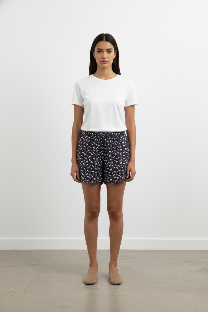 Short Bleu et Blanc - Taille L/40