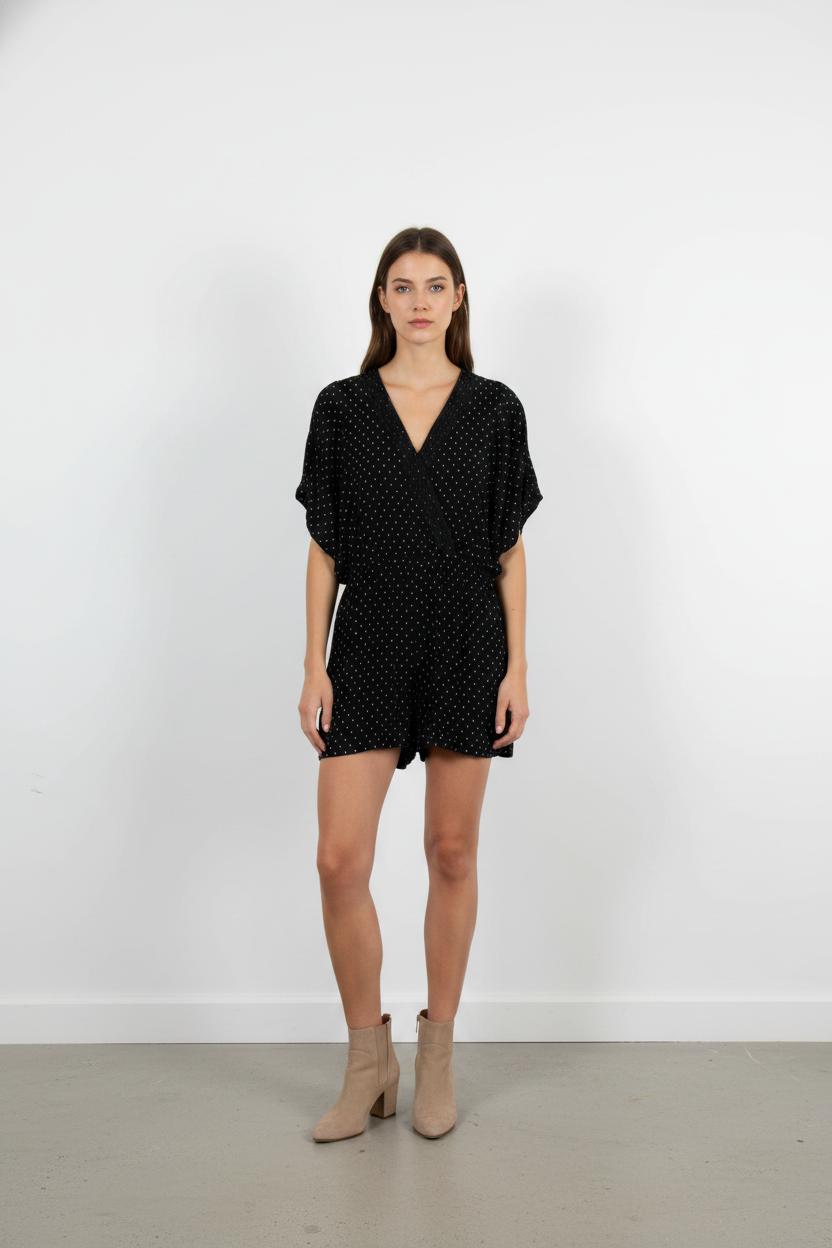 Combishort Noir et Blanc - Taille L/40