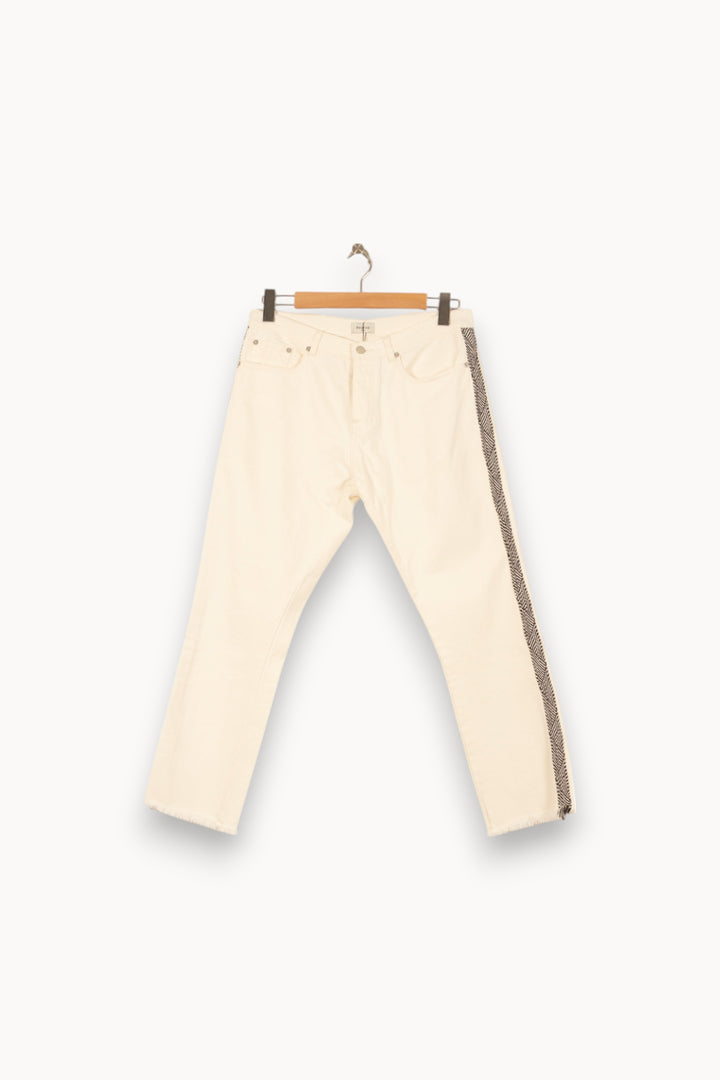 Jean Blanc et Noir - Taille L/40 de la marque Bérénice | PARAD43913 - Vendu par Paradigme - Image 2