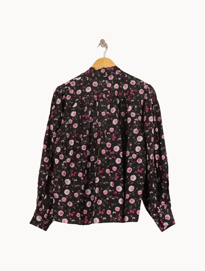 Blouse Noire et Rose - Taille M/38 de la marque The Kooples | PARAD43924 - Vendu par Paradigme - Image 4