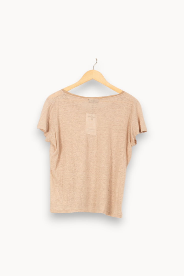 Tee-shirt Beige - Taille XL/42 de la marque Caroll | PARAD43925 - Vendu par Paradigme - Image 4