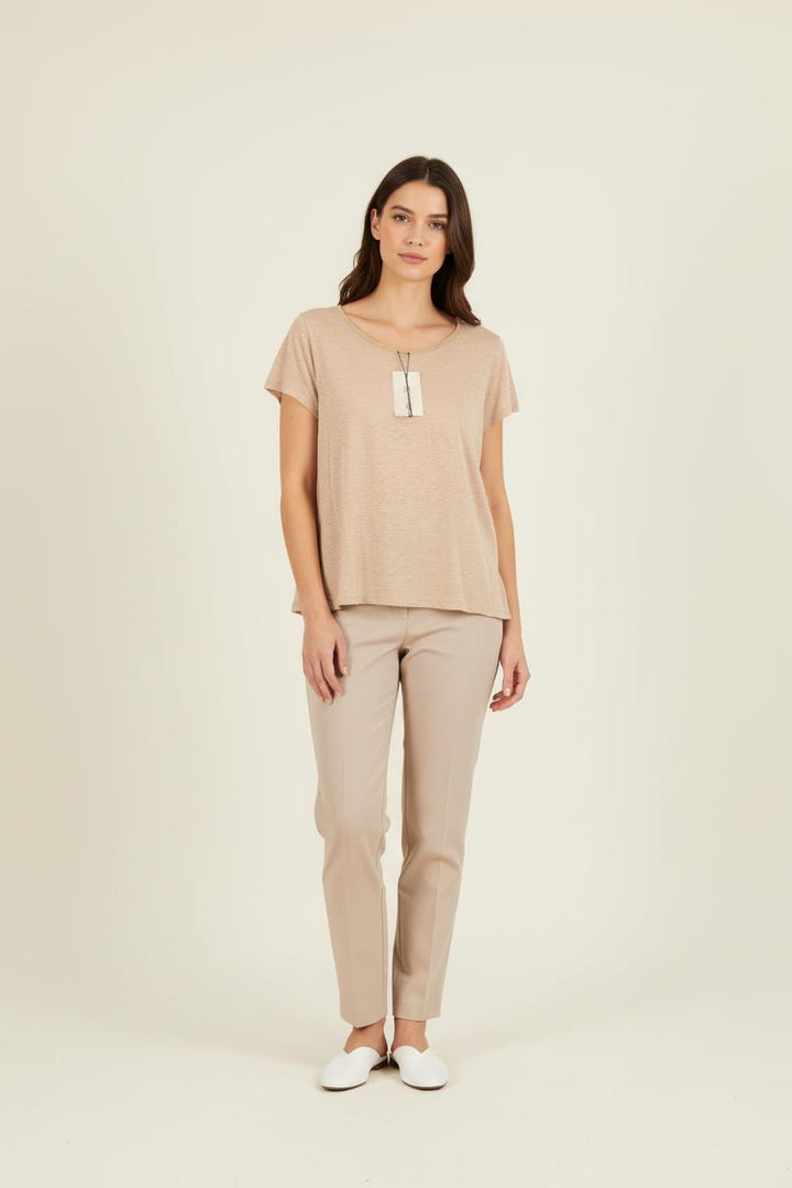 Tee-shirt Beige - Taille XL/42 de la marque Caroll | PARAD43925 - Vendu par Paradigme - Image 1