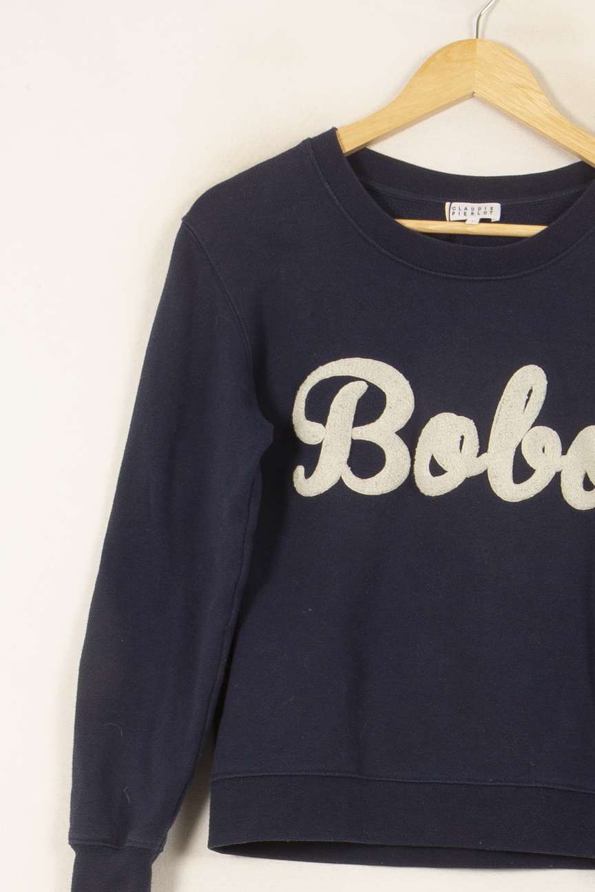 Sweatshirt Bleu - Taille S/36 de la marque Claudie Pierlot | PARAD43928 - Vendu par Paradigme - Image 3