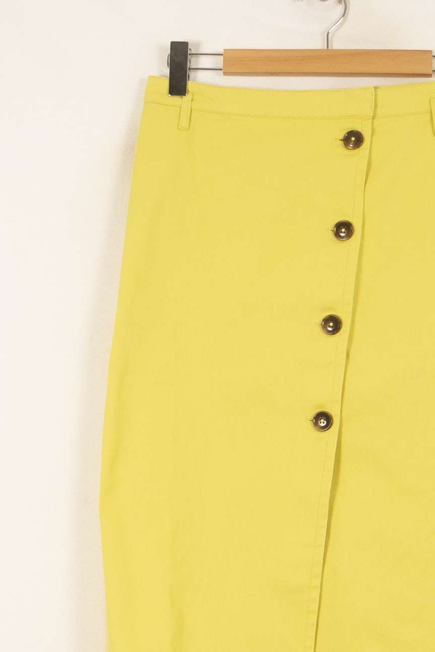 Jupe Crayon Jaune - Taille L/40 de la marque Galeries Lafayette | PARAD43932 - Vendu par Paradigme - Image 3