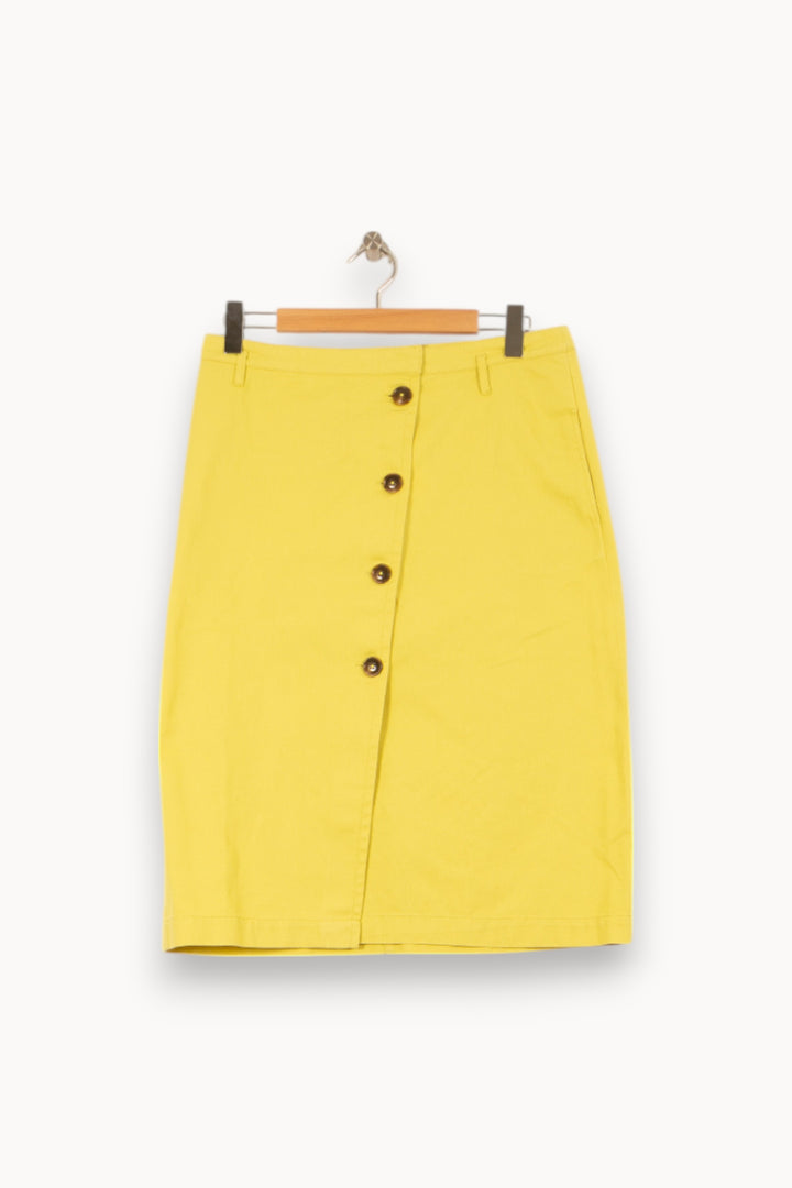 Jupe Crayon Jaune - Taille L/40 de la marque Galeries Lafayette | PARAD43932 - Vendu par Paradigme - Image 2