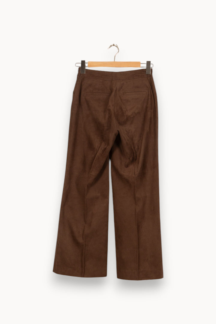 Pantalon Évasé Marron - Taille S/36 de la marque Maison 123 | PARAD43937 - Vendu par Paradigme - Image 4