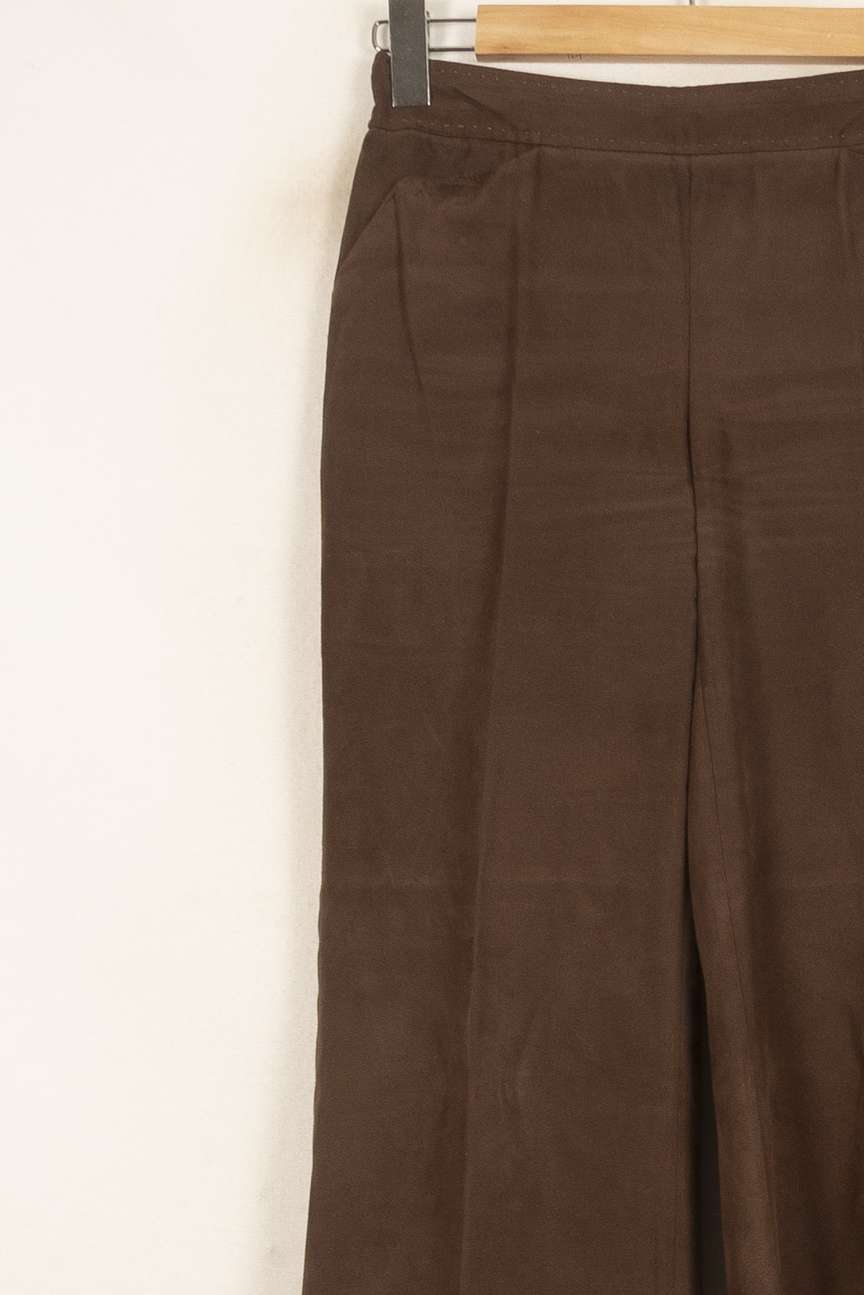 Pantalon Évasé Marron - Taille S/36 de la marque Maison 123 | PARAD43937 - Vendu par Paradigme - Image 3