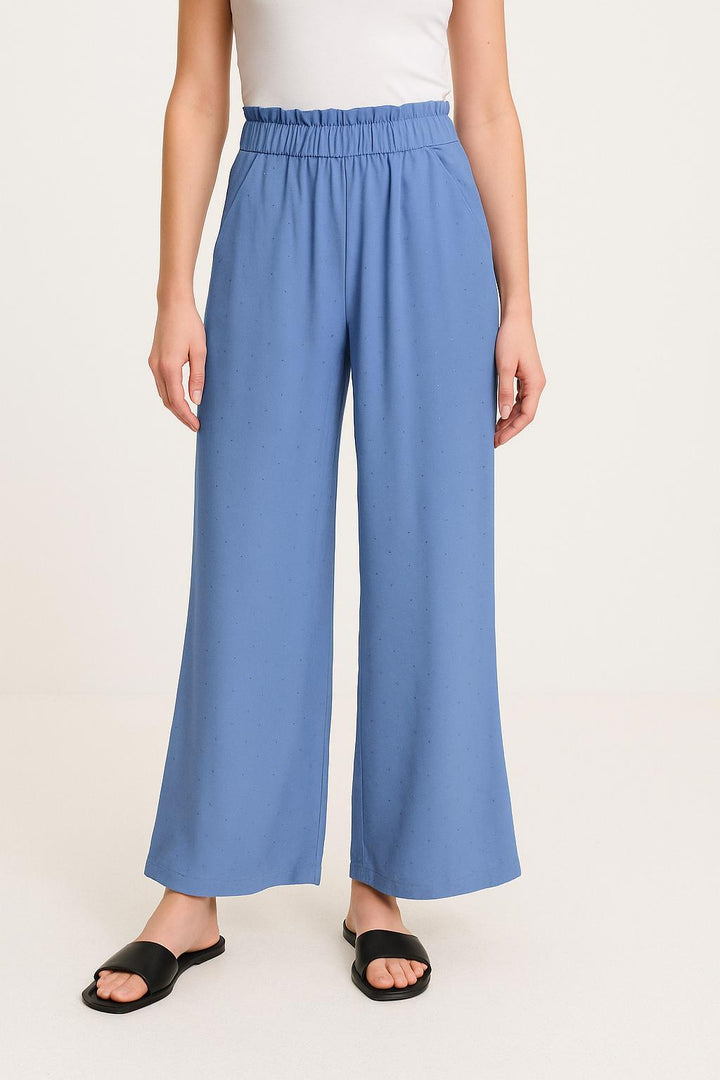Pantalon Large Bleu - Taille XS/34 de la marque Claudie Pierlot | PARAD43966 - Vendu par Paradigme - Image 1