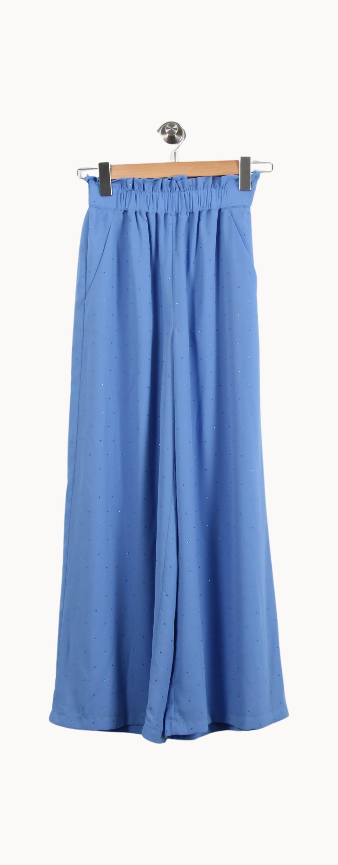 Pantalon Large Bleu - Taille XS/34 de la marque Claudie Pierlot | PARAD43966 - Vendu par Paradigme - Image 2