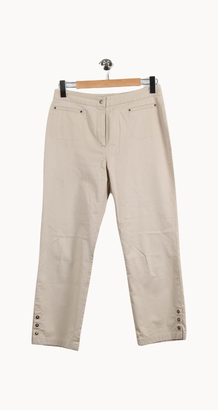 Pantalon Beige - Taille L/40 de la marque Gerard Darel | PARAD43975 - Vendu par Paradigme - Image 2