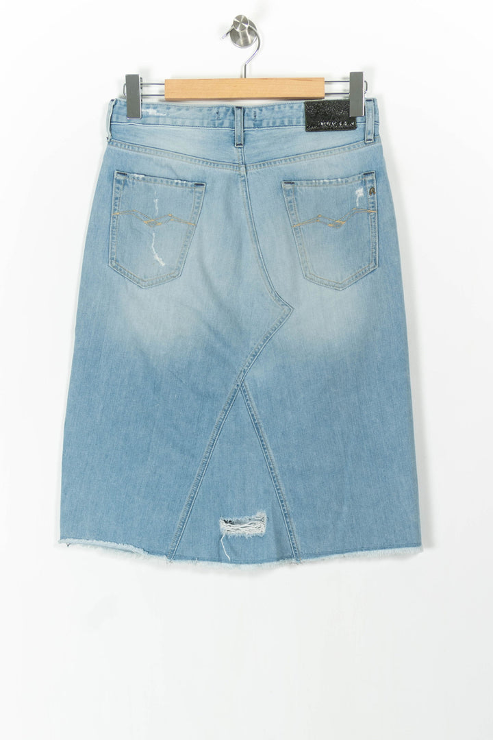 Jupe Midi Bleu - Taille M/38 de la marque Replay | PARAD43991 - Vendu par Paradigme - Image 4