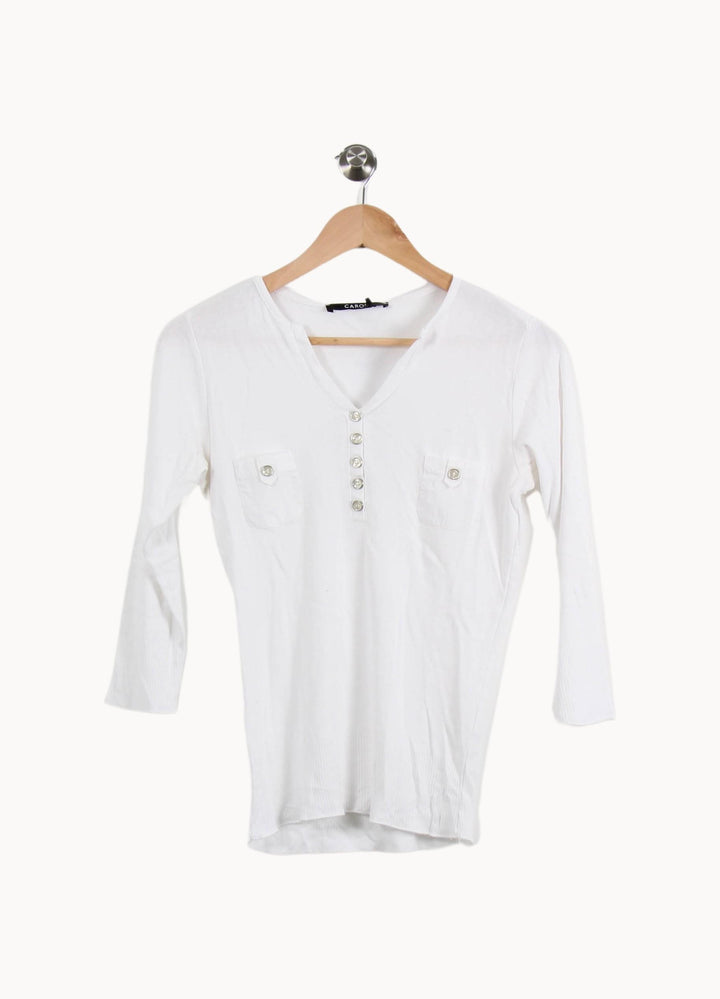 Tunique Blanche - Taille M/38 de la marque Caroll | PARAD43994 - Vendu par Paradigme - Image 2