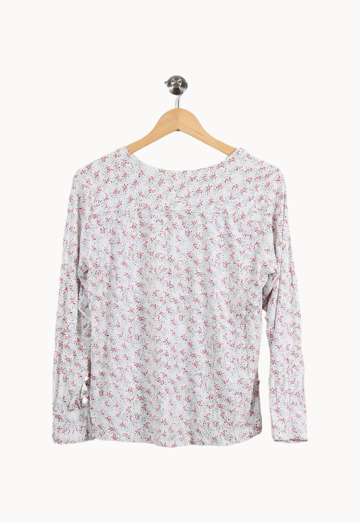 Blouse Blanche et Rouge - Taille XL/42 de la marque Caroll | PARAD43995 - Vendu par Paradigme - Image 4