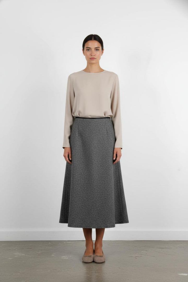 Jupe Longue Grise - Taille M/38