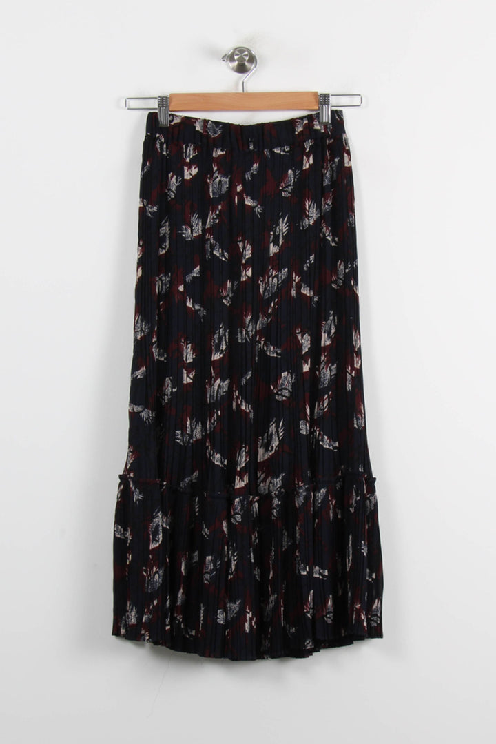 Jupe Plissée Noire et Bordeaux - Taille M/38 de la marque Gerard Darel | PARAD44001 - Vendu par Paradigme - Image 4