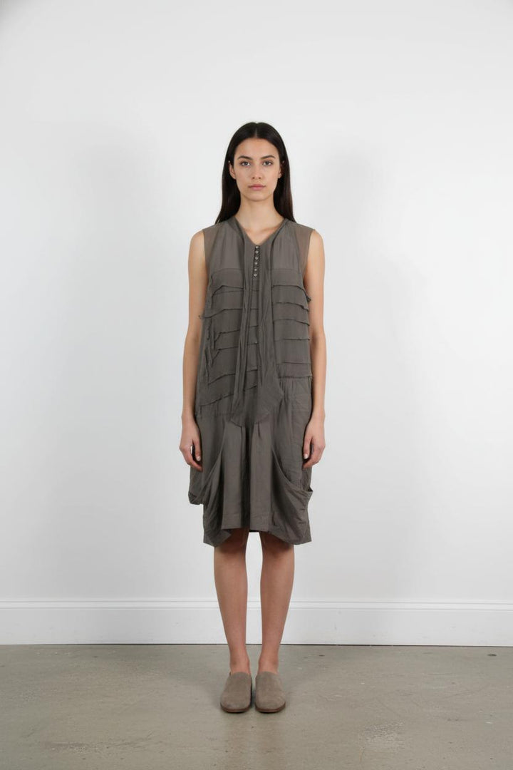 Robe Sans Manches Grise - Taille M/38