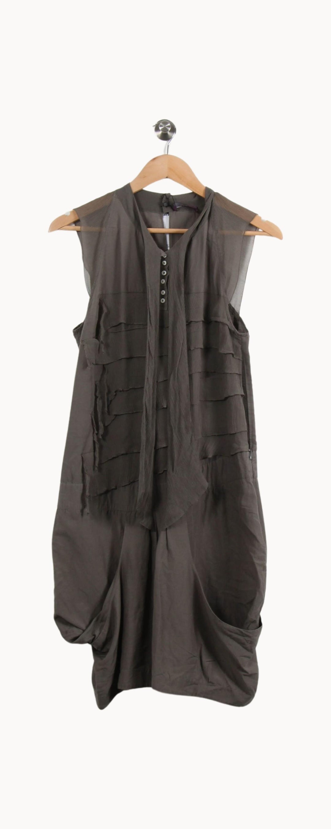 Robe Sans Manches Grise - Taille M/38 de la marque One Step | PARAD44004 - Vendu par Paradigme - Image 2